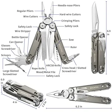 Rocktol 19-in-1 Multitool with Titanium Handle
