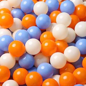 TRENDPLAY Plastic Balls for Ball Pits - Pack of 100 Hollow Balls - Safe Playtime - Perfect for Toddl...