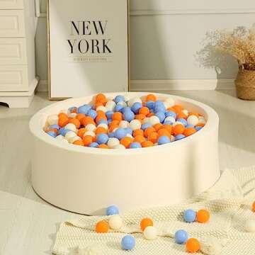 TRENDPLAY Plastic Balls - 100 Pack of Safe Play Balls