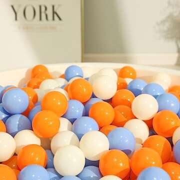 TRENDPLAY Plastic Balls - 100 Pack of Safe Play Balls