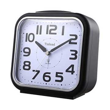 Silent Alarm Clock for Elderly, Gentle Wake, Large Numbers