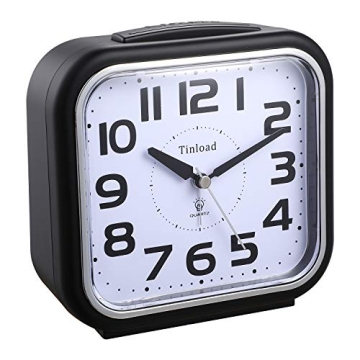 Silent Alarm Clock for Elderly, Gentle Wake, Large Numbers