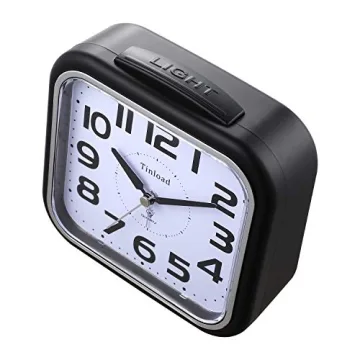Silent Alarm Clock for Elderly, Gentle Wake, Large Numbers