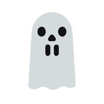 DAZONGE Ghost Halloween Decor, Set of 3 Ceramic Halloween Ghost Decorations Indoor, Ghost Decor with...