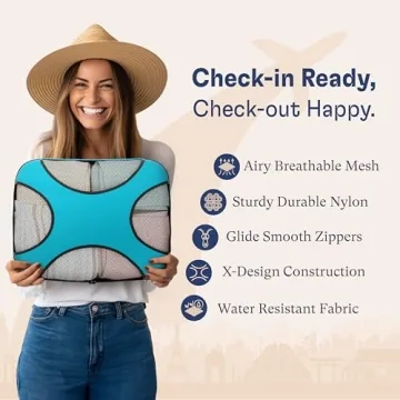 Shacke Pak 5 Set Packing Cubes Lightweight Travel Organizer