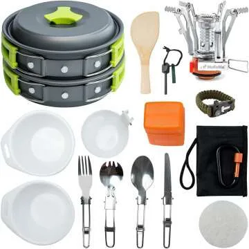 MalloMe Camping Cookware Set - Compact & Durable Gear
