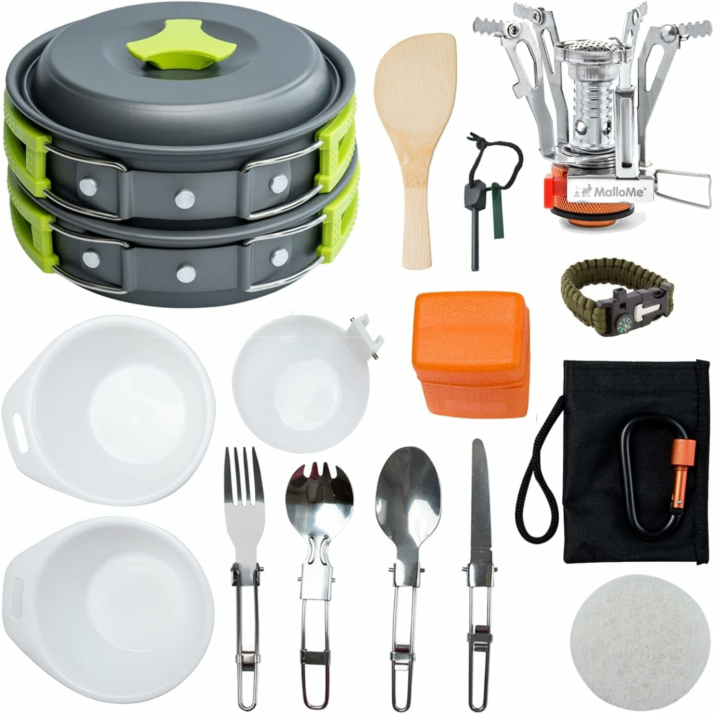 MalloMe Camping Cookware Set - Compact & Durable Gear