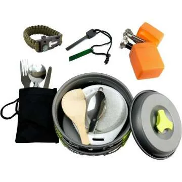 MalloMe Camping Cookware Set - Compact & Durable Gear