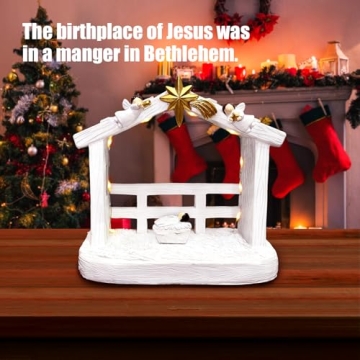 TroupePal 7-Piece Nativity Set with LED Light