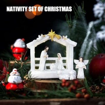 TroupePal 7-Piece Nativity Set with LED Light