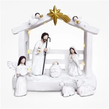 TroupePal 7-Piece Nativity Set with LED Light