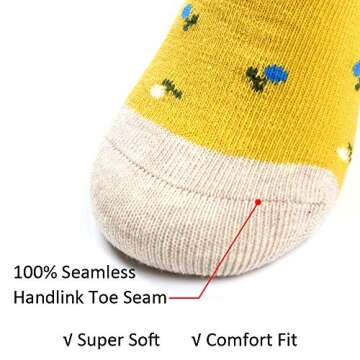 COTTON DAY 7 Days of the Week Gift Box Kids Girls Short Socks Cute Floral Design 6-8 years Size M (8)