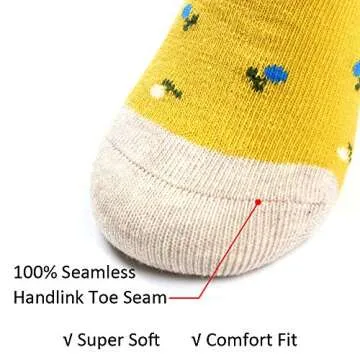 COTTON DAY 7 Days of the Week Gift Box Kids Girls Short Socks Cute Floral Design 6-8 years Size M (8)