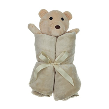 Custom Teddy Bear Baby Blanket Gift for Newborns and Toddlers