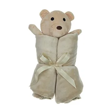 Custom Teddy Bear Baby Blanket Gift for Newborns and Toddlers