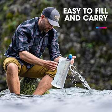 HydraPak Seeker+ Collapsible Water Filtration System