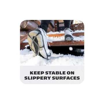 Yaktrax Hiking and Walking Traction Cleats for Snow, Ice, and Rock (Medium/Large)