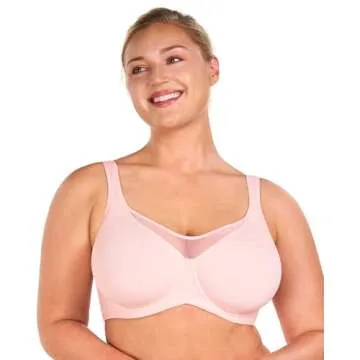 HSIA Minimizer Bras for Women Plus Size, Full Coverage Coolcomfort T Shirt Unlined Bra with Underwir...