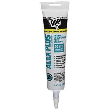 Acrylic Latex Caulk Plus Silicone - 5.5 oz, Versatile and Reliable