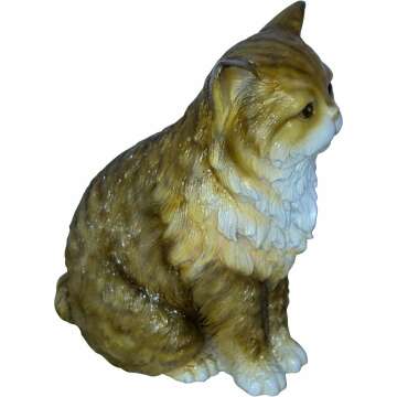 Charming Colored Cat Bronze Statue for Cat Lovers