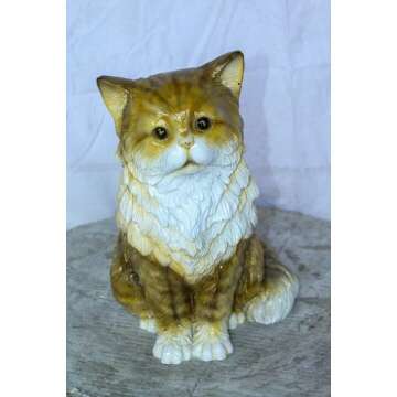 Charming Colored Cat Bronze Statue for Cat Lovers