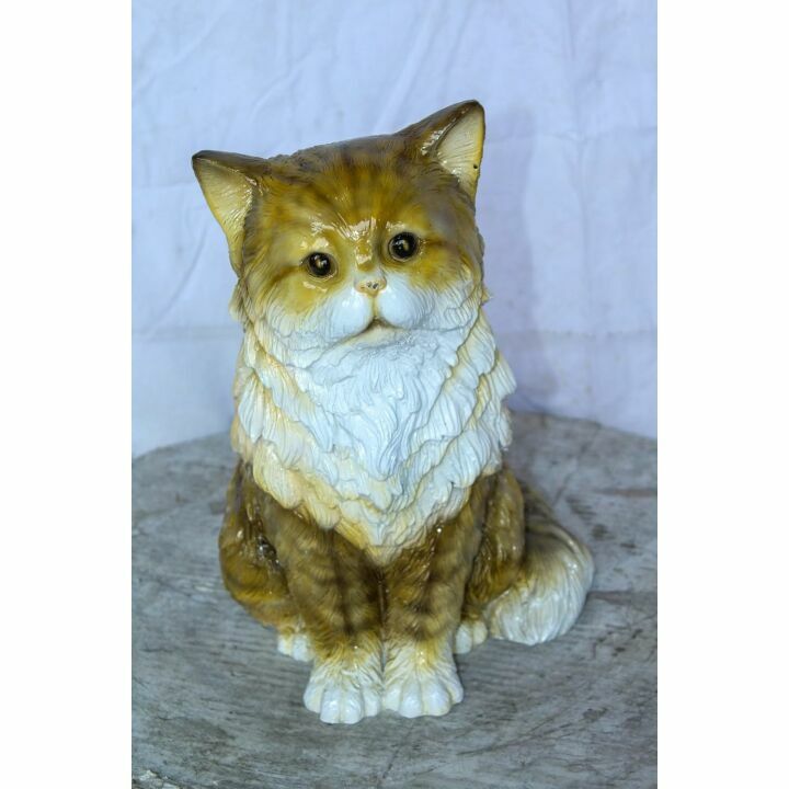 Charming Colored Cat Bronze Statue for Cat Lovers