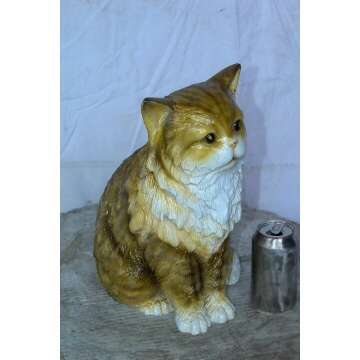 Charming Colored Cat Bronze Statue for Cat Lovers