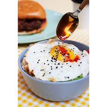 Boon Sauce Chili Oil, (8 Ounces), Spicy Chili Oil with Garlic, Anchovies and Shallots