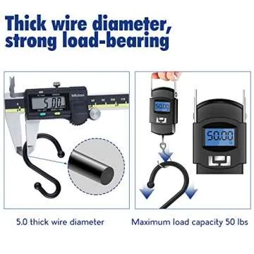 Durable Metal Shower Curtain Hooks Set of 12 Easy Glide Hangers