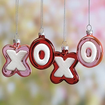 Beautiful Lillian Vernon Blown Glass Valentine’s Day Ornaments