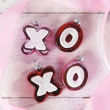 Beautiful Lillian Vernon Blown Glass Valentine’s Day Ornaments