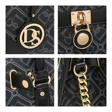 Dasein Women Handbags Stylish Vegan Leather Set
