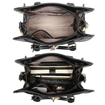Dasein Women Handbags Stylish Vegan Leather Set