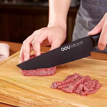 OOU! 8 Inch Professional Chef Knife - Ultra Sharp & Ergonomic
