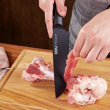 OOU! 8 Inch Professional Chef Knife - Ultra Sharp & Ergonomic