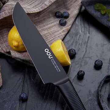 OOU! 8 Inch Professional Chef Knife - Ultra Sharp & Ergonomic