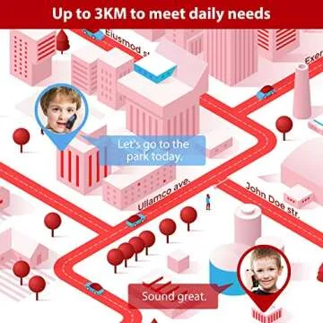 Utooby Kids Walkie Talkie Rechargeable，Easy to Use 3 Miles Long Range Walkie-Talkie with 12x1000mah AA Batteries and Charger, Thankgiving for Boys and Girls(Blue Red White Orange)