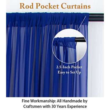 ShinyBeauty 10FT Chiffon Backdrop Curtain for Events