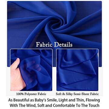 ShinyBeauty 10FT Chiffon Backdrop Curtain for Events