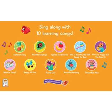 Interactive ABC & 123 Learning Songs Sound Book