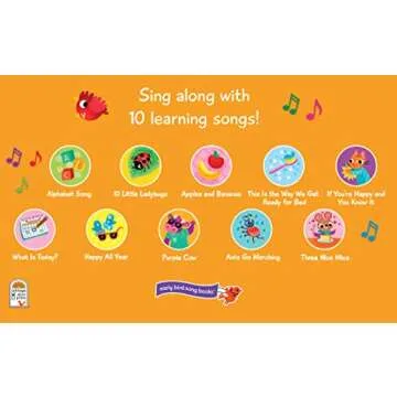 Interactive ABC & 123 Learning Songs Sound Book