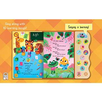 Interactive ABC & 123 Learning Songs Sound Book