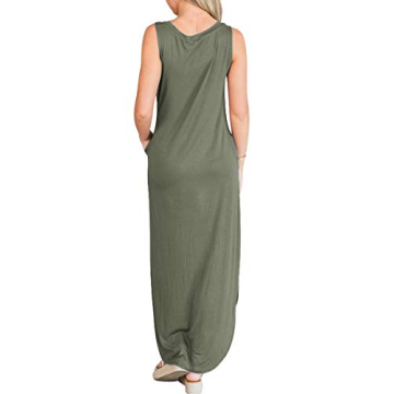 ANRABESS Women's Casual Sleeveless Maxi Dress for Summer