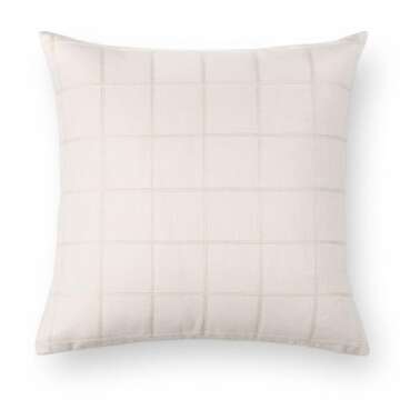 Crumbs Home Modern Farmhouse Pillow Cover for Indoor Outdoor