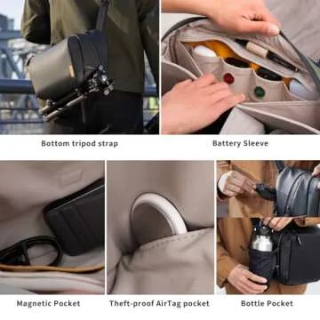 PGYTECH OneGo Solo V2 Camera Sling Bag, 10L Crossbody Camera Bag for Urban Travel Photographers, Mirrorless Camera Bag for Sony/Canon/Nikon/DJI Mavic/Air/Mini/Tripod/Laptop