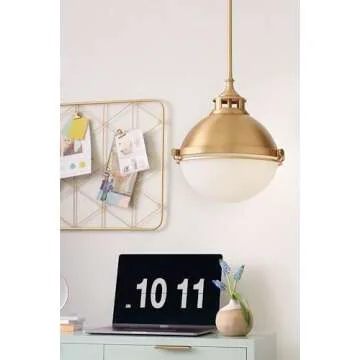 Hinkley Fletcher Pendant - Classic Satin Brass Light Fixture