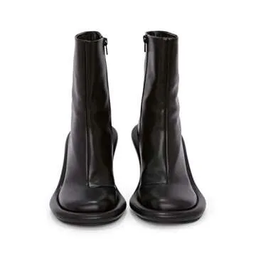 Goolita Stiletto Heel Denim Boots For Women, Round Toe Side Zipper Elastic Knee High Boots Sexy Dress Platform Stretch Boots