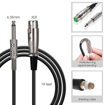 HOTEC Premium Vocal Dynamic Microphone with XLR Cable