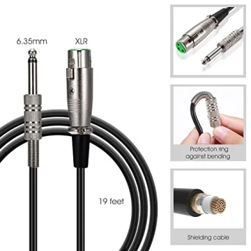 HOTEC Premium Vocal Dynamic Microphone with XLR Cable