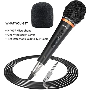 HOTEC Premium Vocal Dynamic Microphone with XLR Cable